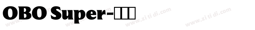 OBO Super字体转换